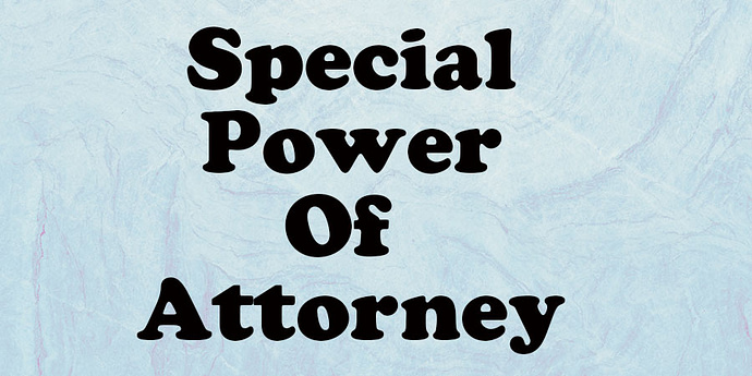 Special Power of Attorney 