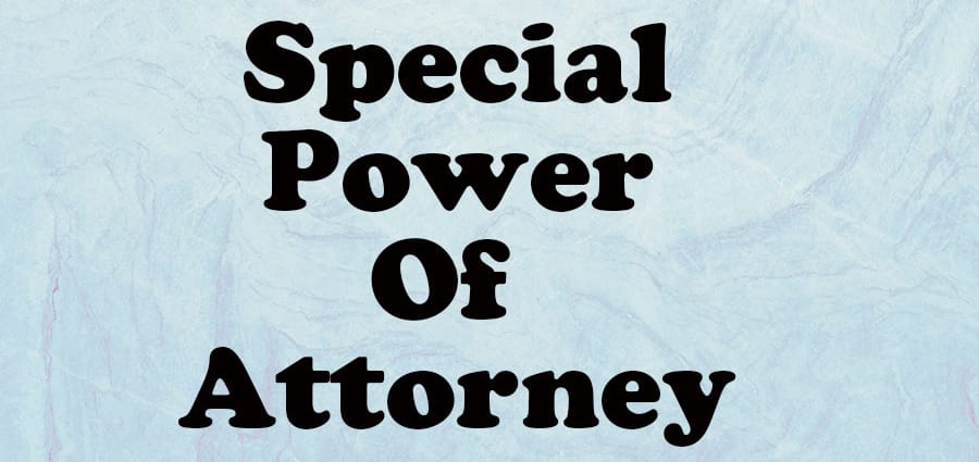 Special Power of Attorney