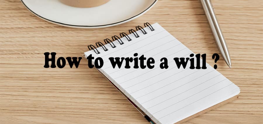 How to write a will ? myplanner.in